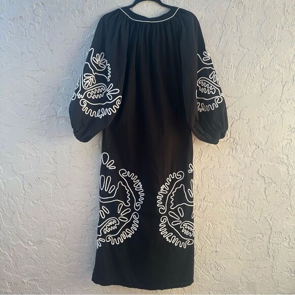 ALEXIS Belia Dress Women XS Maxi Boho Cottagecore Artsy Oversized - Picture 5 of 9